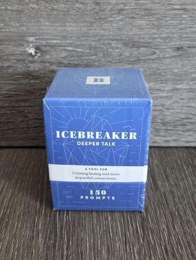Icebreaker Deeper Talk Card Deck - Blue